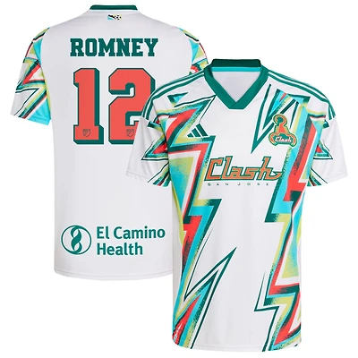 David Romney Men's adidas White San Jose Earthquakes 2025 Third Replica Custom Jersey