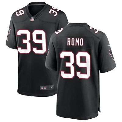 Parker Romo Men's Nike Black Atlanta Falcons Throwback Custom Game Jersey