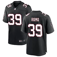 Parker Romo Men's Nike Black Atlanta Falcons Throwback Custom Game Jersey