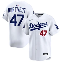 Ben Rortvedt Men's Nike  White Los Angeles Dodgers 2025 World Series Champions Home Custom Limited Jersey