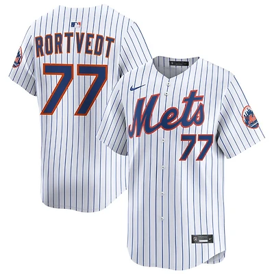 Ben Rortvedt Men's Nike White New York Mets Home Limited Custom Jersey