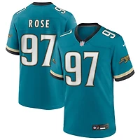 Keivie Rose Men's Nike Teal Jacksonville Jaguars Prowler Throwback Custom Game Jersey