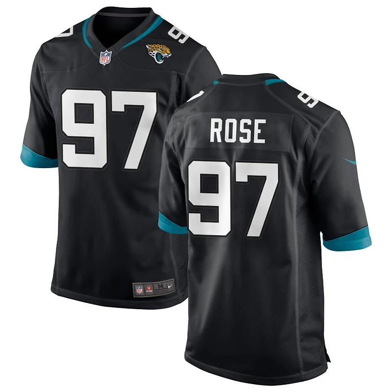 Keivie Rose Men's Nike Black Jacksonville Jaguars Custom Game Jersey