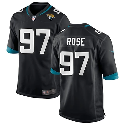 Keivie Rose Men's Nike Black Jacksonville Jaguars Custom Game Jersey