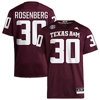 JR Rosenberg Men's adidas  Maroon Texas A&M Aggies NIL Pick-A-Player Home Premier Football Jersey