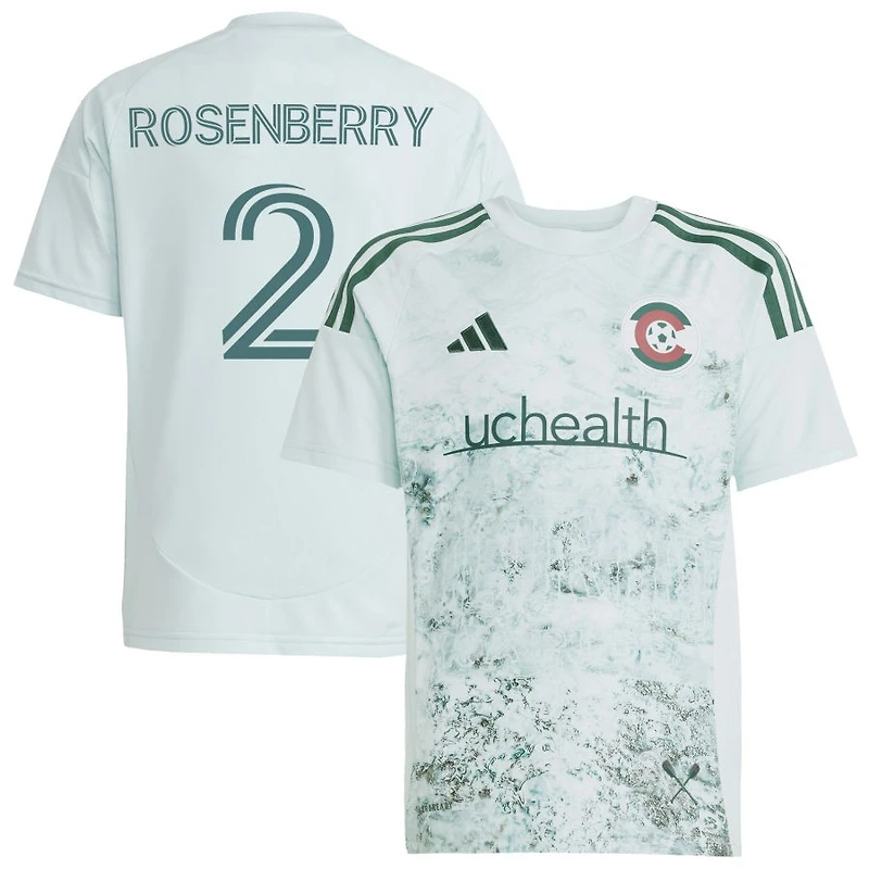 Keegan Rosenberry Youth adidas  Green Colorado Rapids 2025 Headwaters Replica Custom Jersey