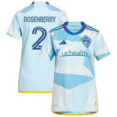 Keegan Rosenberry Women's adidas Light Blue Colorado Rapids 2023 New Day Kit Replica Custom Jersey