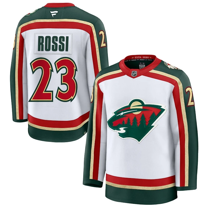 Marco Rossi Men's Fanatics  White Minnesota Wild 25th Anniversary Premium Custom Jersey