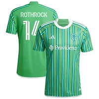 Paul Rothrock Men's adidas  Green Seattle Sounders FC 2024 The Anniversary Kit Replica Custom Jersey