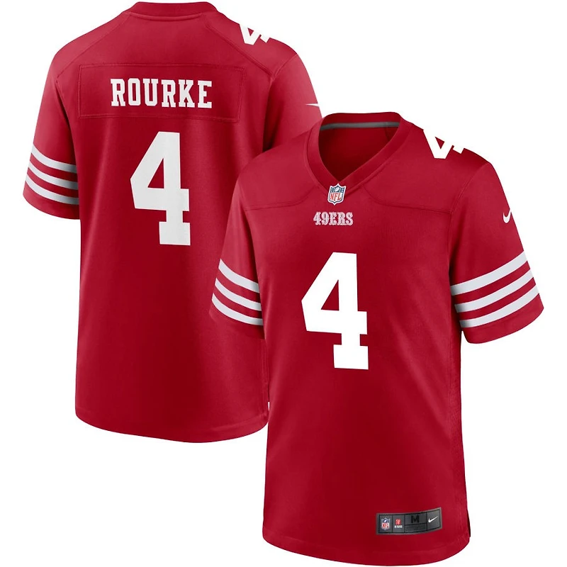 Kurtis Rourke Men's Nike Scarlet San Francisco 49ers Custom Jersey