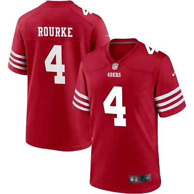 Kurtis Rourke Men's Nike Scarlet San Francisco 49ers Custom Jersey