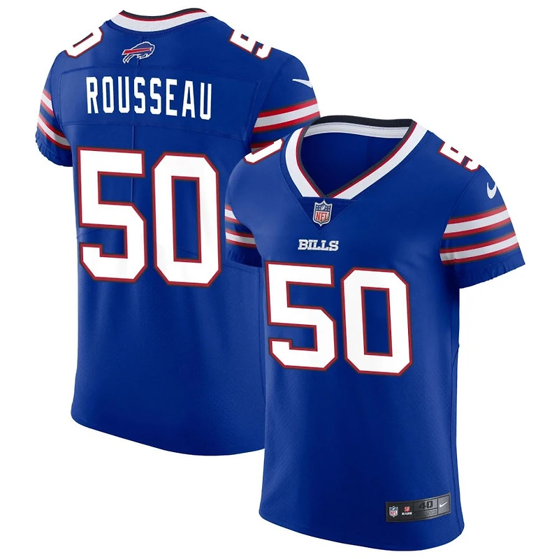 Greg Rousseau Men's Nike Royal Buffalo Bills Vapor Elite Custom Jersey
