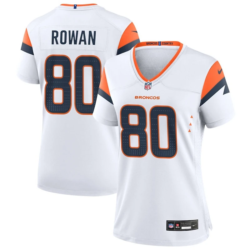 Kyrese Rowan Women's Nike  White Denver Broncos Mile High Collection Custom Game Jersey