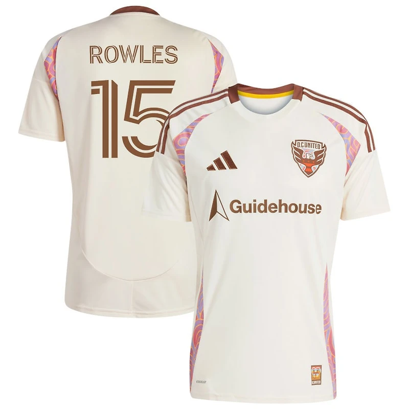 Kye Rowles Men's adidas Natural D.C. United 2025 The Soul Kit Replica Custom Jersey