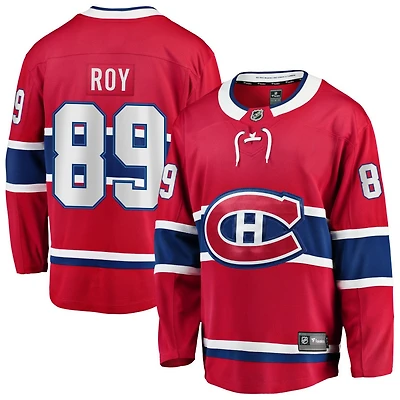 Joshua Roy Men's Fanatics Red Montreal Canadiens Home Breakaway Custom Jersey