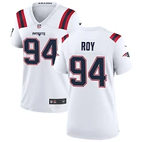 Jaquelin Roy Women's Nike New England Patriots White Custom Game Jersey