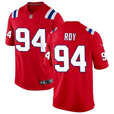 Jaquelin Roy Men's Nike Red New England Patriots Alternate Custom Jersey