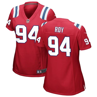 Jaquelin Roy Women's Nike Red New England Patriots Alternate Custom Jersey