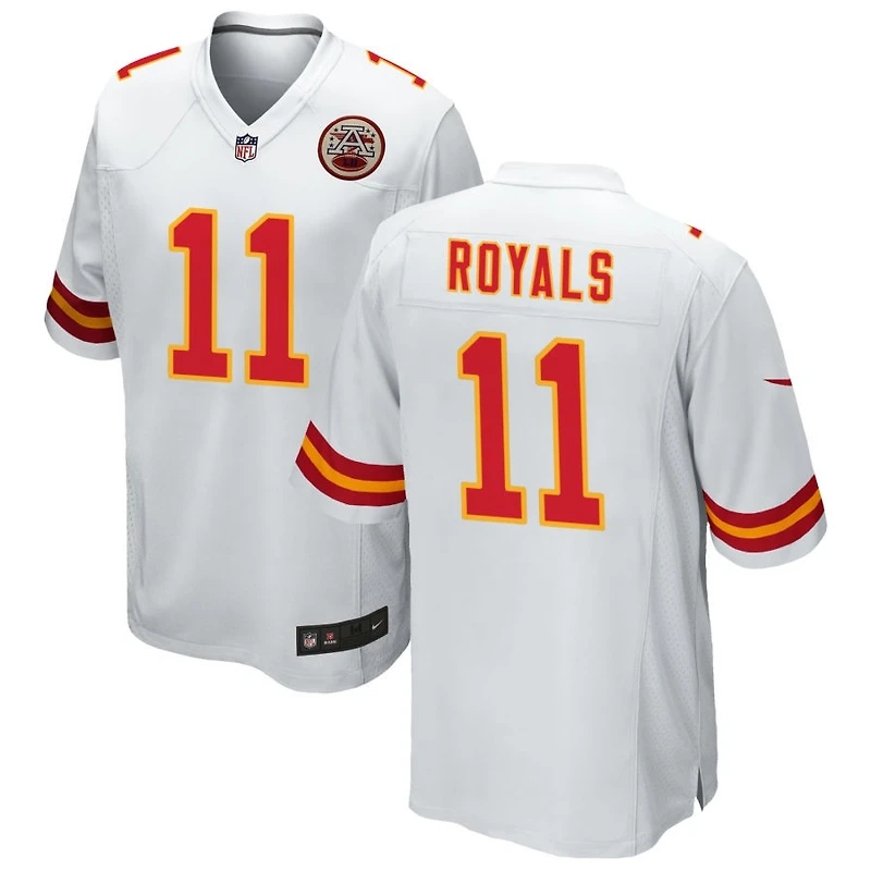 Jalen Royals Men's Nike White Kansas City Chiefs Custom Game Jersey