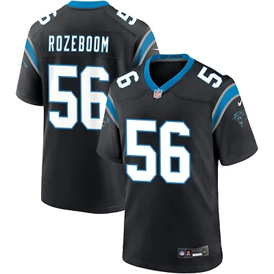 Christian Rozeboom Men's Nike Black Carolina Panthers Custom Game Jersey