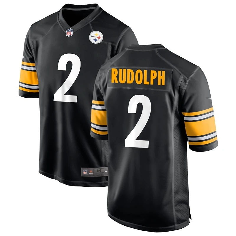 Mason Rudolph Men's Nike Black Pittsburgh Steelers Custom Game Jersey