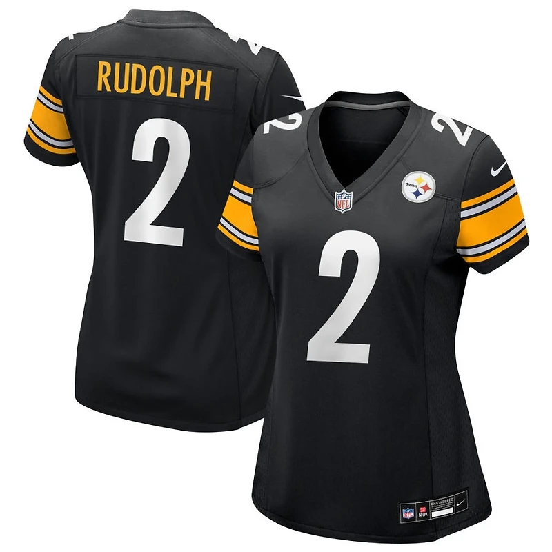 Mason Rudolph Women's Nike Black Pittsburgh Steelers Custom Game Jersey