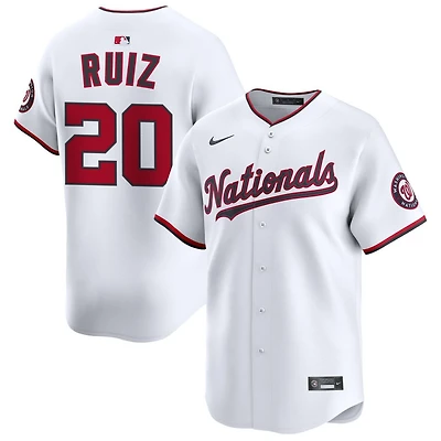 Keibert Ruiz Youth Nike  White Washington Nationals Home Custom Limited Jersey