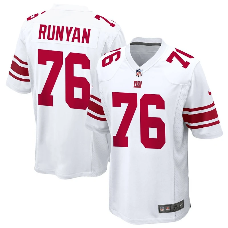 Jon Runyan Men's Nike White New York Giants Custom Game Jersey