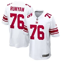 Jon Runyan Men's Nike White New York Giants Custom Game Jersey