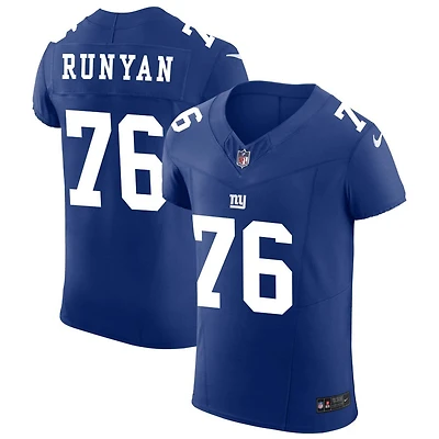 Jon Runyan Men's Nike Royal New York Giants Vapor F.U.S.E. Elite Custom Jersey