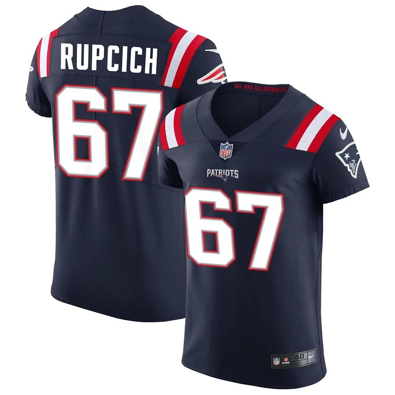 Andrew Rupcich Men's Nike Navy New England Patriots Vapor Elite Custom Jersey
