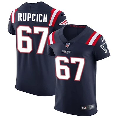 Andrew Rupcich Men's Nike Navy New England Patriots Vapor Elite Custom Jersey