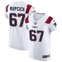 Andrew Rupcich Men's Nike White New England Patriots Vapor Elite Custom Jersey