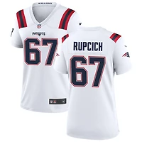 Andrew Rupcich Women's Nike New England Patriots White Custom Game Jersey
