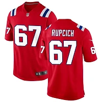Andrew Rupcich Men's Nike Red New England Patriots Alternate Custom Jersey