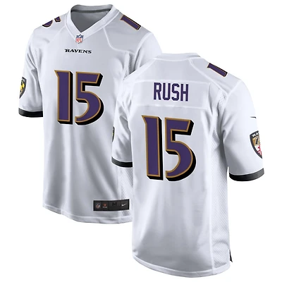 Cooper Rush Men's Nike White Baltimore Ravens Custom Game Jersey