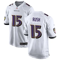 Cooper Rush Men's Nike White Baltimore Ravens Custom Game Jersey