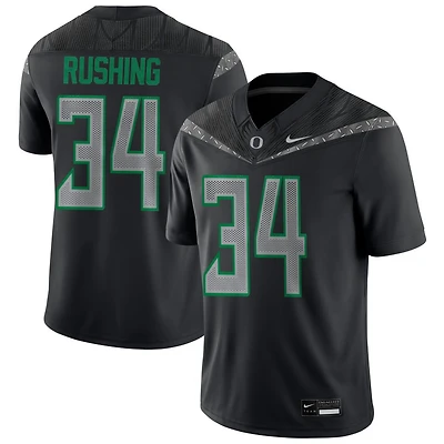Cruz Rushing Men's Nike Black Oregon Ducks NIL Pick-A-Player Game Jersey