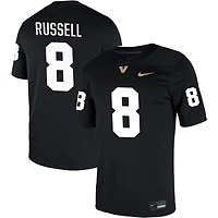 Tyson Russell Men's Nike Black Vanderbilt Commodores NIL Pick-A-Player Game Jersey