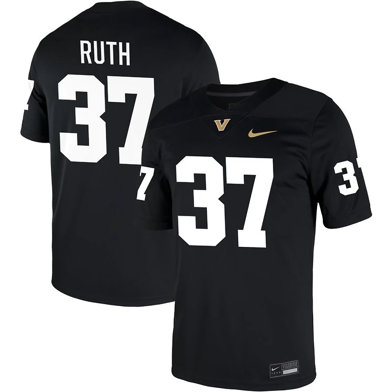 Jailen Ruth Men's Nike Black Vanderbilt Commodores NIL Pick-A-Player Game Jersey