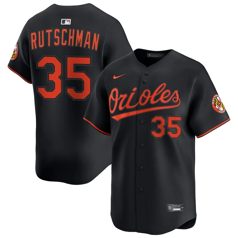 Adley Rutschman Men's Nike Black Baltimore Orioles Alternate Limited Custom Jersey
