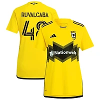 Cesar Ruvalcaba Women's adidas  Yellow Columbus Crew 2024 The Home Kit Replica Custom Jersey