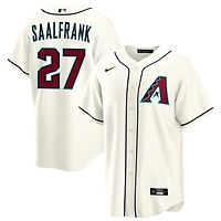Andrew Saalfrank Men's Nike  Cream Arizona Diamondbacks Home Custom Replica Jersey