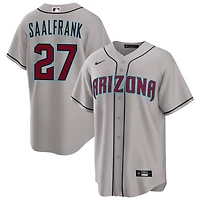 Andrew Saalfrank Men's Nike  Gray Arizona Diamondbacks Road Custom Replica Jersey