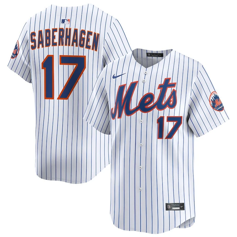Bret Saberhagen Men's Nike White New York Mets Home Limited Pick-A-Player Retired Roster Jersey