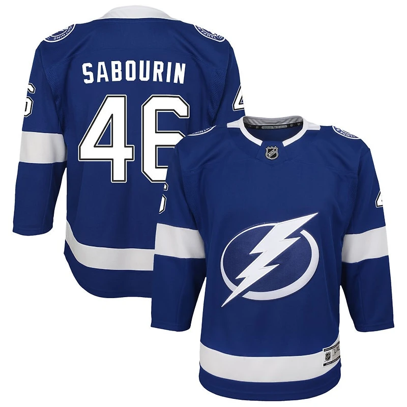 Scott Sabourin Youth Blue Tampa Bay Lightning Home Custom Premier Jersey