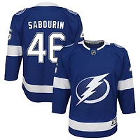 Scott Sabourin Youth Blue Tampa Bay Lightning Home Custom Premier Jersey