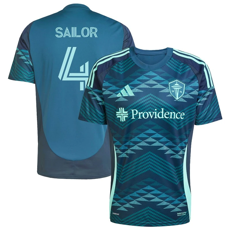 Ryan Sailor Men's adidas Blue Seattle Sounders FC 2025 The Salish Sea Kit Replica Custom Jersey