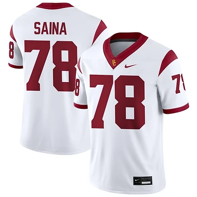 Makai Saina Men's Nike Cardinal USC Trojans NIL Pick-A-Player Game Jersey