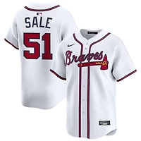 Chris Sale Men's Nike White Atlanta Braves Home Limited Custom Jersey